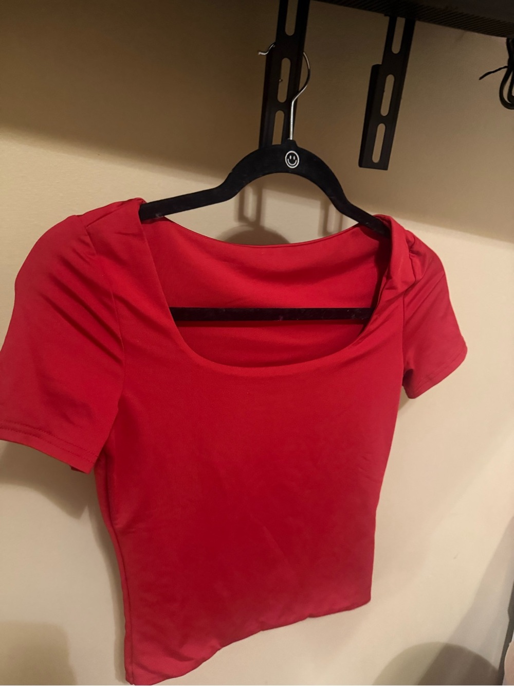 🩷Red scoop top sz small
